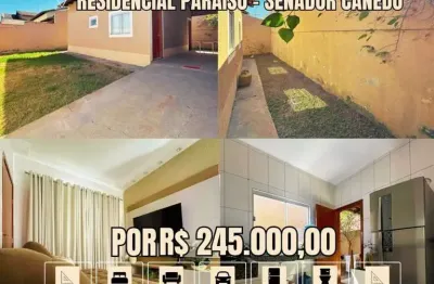 Casa à venda no bairro residencial paraíso - senador canedo/go