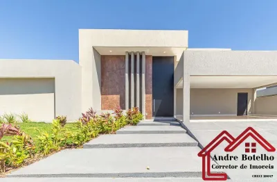 Casa para venda em senador canedo, estância vargem bonita, 4 dormitórios, 4 suítes, 5 banheiros, 3 vagas