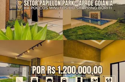 Casa à venda no bairro papillon park - aparecida de goiânia/go