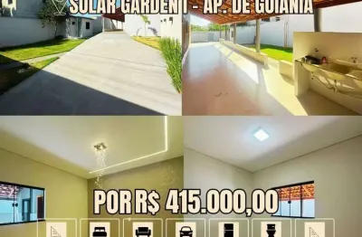 Casa à venda no bairro residencial solar garden i - aparecida de goiânia/go