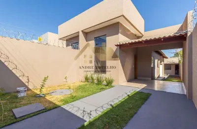 Casa para venda em aparecida de goiânia, setor pampulha, 2 dormitórios, 1 suíte, 3 banheiros, 2 vagas