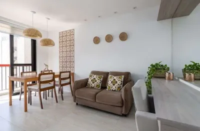 Flamengo - 2 quartos mobiliado com varanda e vaga | lazer com piscina