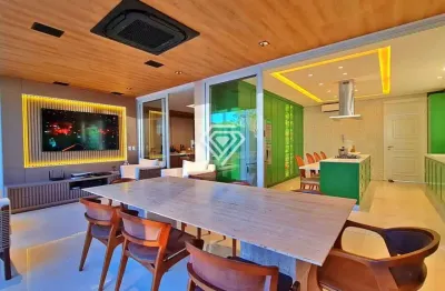 Sobrado clássico 4 suítes, 460 m² c/ lazer à venda no condomínio aldeia do sol