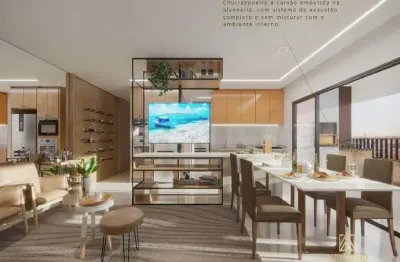 1013 - Apartamento com 3 suítes plenas, varanda gourmet, 2 vagas de garagens, à venda 112,77m² por