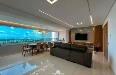 2035 -Apartamento semi-mobiliado com 3 suítes, lavabo, 2 vagas de garagem, à venda 139m² por 1.280.