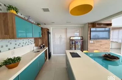 Apartamento à venda no park house flamboyant - mobiliado, 4 suítes e vista definitiva para o parque