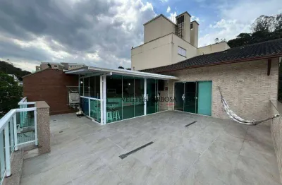 Cobertura com 3 dormitórios à venda, 183 m² tijuca - teresópolis/rj