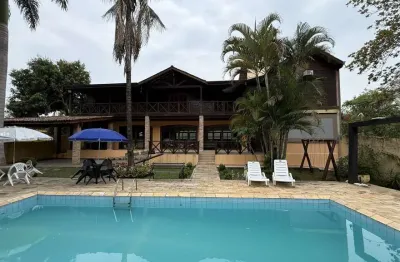 Chácara para temporada em guararema, centro, 6 dormitórios, 6 suítes, 6 banheiros, 5 vagas