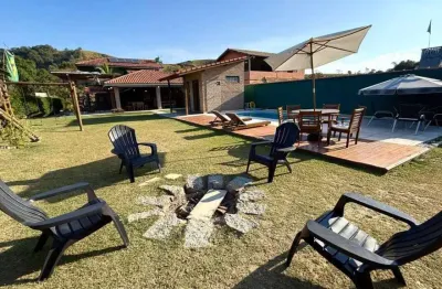 Chácara para temporada em guararema, ajuda, 5 dormitórios, 3 suítes, 5 banheiros, 10 vagas