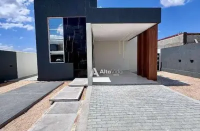 Qualidade que dá pra sentir. conheça essa linda casa com 3 suítes no cond ninho residencial