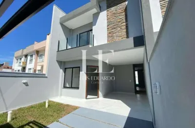 Sobrado de 3 quartos, no bairro itacolomi, em balneário piçarras