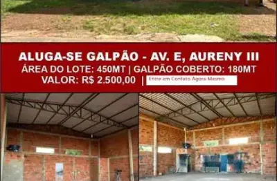 Galpão para locação proximo ao aeroporto de palmas-to. excelente para logistica.