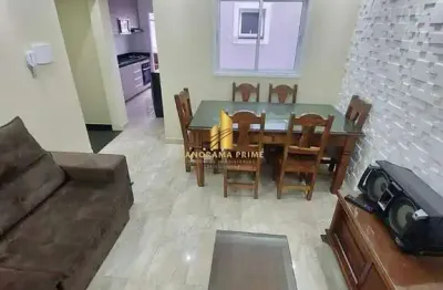 Cobertura totalmente mobiliada, 124m² - vila scarpelli - santo andré/sp