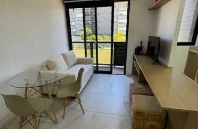 Apartamento de 42 m2 para alugar com 1 suíte, lavabo, churrasqueira e vaga no ba