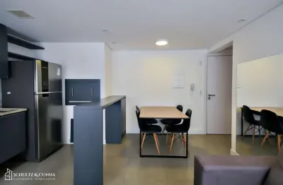 Apartamento decorado de 1 dormitório com vaga no bairro petrópolis.