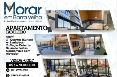 Apartamento no bairro tabuleiro na cidade de barra velha - sc