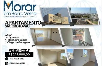 Apartamento com 2 quartos à venda no São Cristovão, Barra Velha 