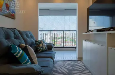 Apartamento para locação - 2 quartos, 1 suíte, marapé/santos