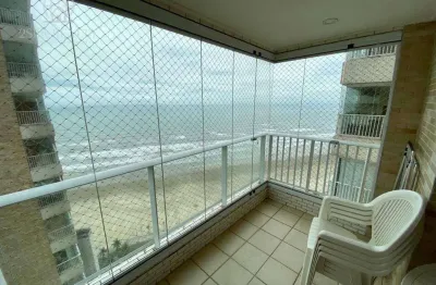 Apartamento à venda - 2 dormitórios com varanda gourmet, vista mar - nova mirim/praia grande