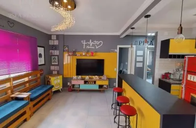 Venda apartamento no centro de são vicente/sp- 2 dormitórios