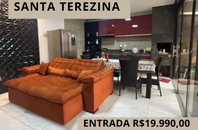 Casa à venda santa terezinha! 19.990,00 entrada! aceita carro!