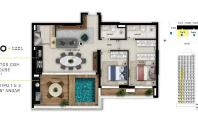 Apartamento com 2 quartos à venda na Rua 1128, Setor Marista, Goiânia