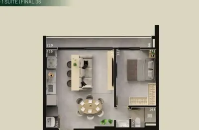 Apartamento com 1 quarto à venda na Rua 1038, 1038, Setor Pedro Ludovico, Goiânia