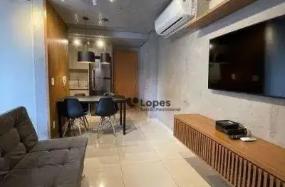 Apartamento com 1 dormitório para alugar, 42 m² - Lounge 22 - Setor Oeste - Goiânia/GO