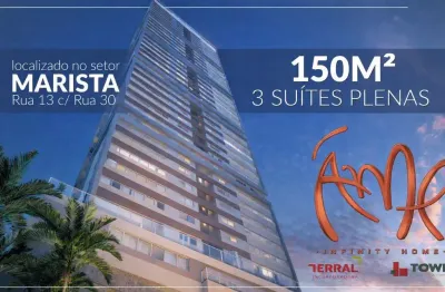 Apartamento de alto padrão no setor marista -  porteira fechada âme