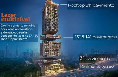 Apartamento com 2 quartos à venda na Avenida T 1, Setor Bueno, Goiânia, 56 m2 por R$ 79.000