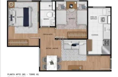 Apartamento com 2 quartos à venda na Alameda A, 177, Chácaras São Pedro, Aparecida de Goiânia