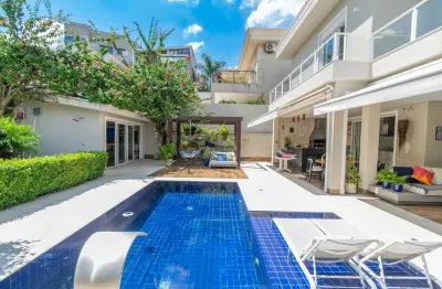 Casa alto padrão para locação em alphaville, mobiliada e com muita segurança