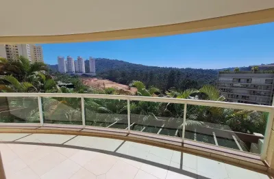 Apartamento com 133 m2 e 3 dormitórios em alphaville para locação no resort tamboré