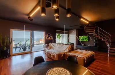 Cobertura vista mar finamente mobiliada na praia dos amores em balneário camboriú-sc