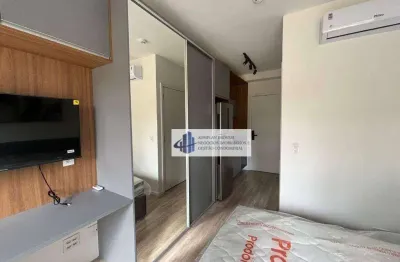 Studio com 1 dormitório, 24 m² - venda por r$ 450.000,00 ou aluguel por r$ 3.360,00/mês - brooklin - são paulo/sp