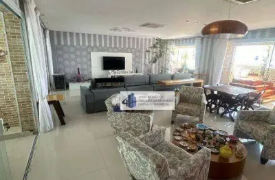 Cobertura com 4 quartos para alugar na Caminho das Tartarugas, Loteamento João Batista Julião, Guarujá