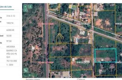 Terreno à venda na Rua dos Coqueiros, 100, Capão do Pequi, Várzea Grande