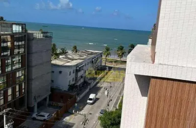Flat com 1 dormitório à venda, 25 m² por r$ 360.000,00 - cabo branco - joão pessoa/pb