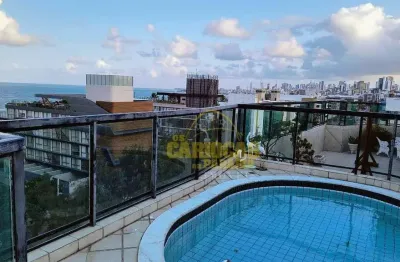 Cobertura com 4 dormitórios à venda, 302 m² por r$ 1.970.000,00 - jardim oceania - joão pessoa/pb