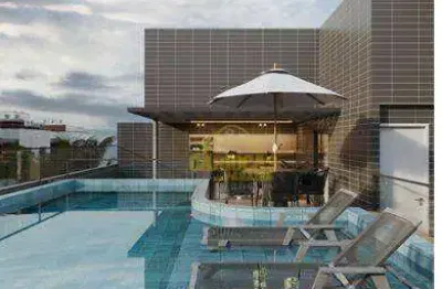 Flat com 1 dormitório à venda, 22 m² por r$ 238.000,00 - intermares - cabedelo/pb