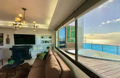 Cobertura 4 dormitórios vista para o mar altíssimo padrão no centro - capão da c