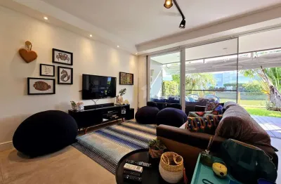 Apartamento giardino 2 dormitórios beira de lago no rossi xangri-lá