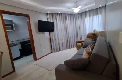 Apartamento decorado 1 dormitório com lareira capão da canoa