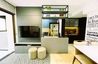 Apartamento com 2 dormitórios à venda - edifício aquarela pinheiros - 60 m² por r$ 460.000 - parque jamaica - londrina/pr