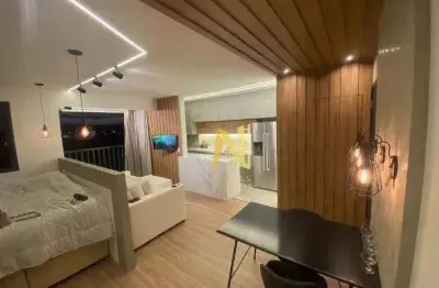 Apartamento com 1 dormitório à venda, 45 m² por r$ 580.000 - gleba palhano - londrina/pr