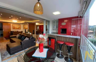 Apartamento com 3 dormitórios à venda, 2 vagas com 130 m² por r$ 1.189.000 - gleba palhano - londrina/pr