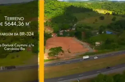 37/ vendo -terreno a margem da br: 324, com 5644,36m², entre candeias e salvador