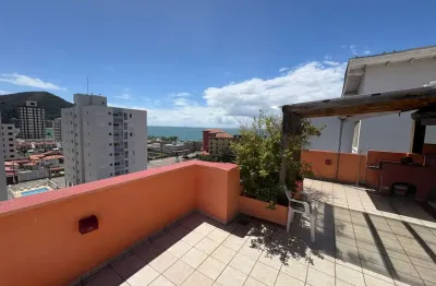 Cobertura duplex 220 m² de área útil na martim de sá, caraguatatuba