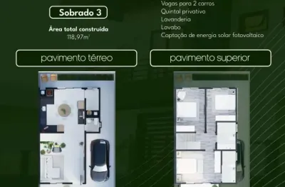 Casa em condomínio fechado com 3 quartos à venda na Rua Roma, 1, Pagani, Palhoça