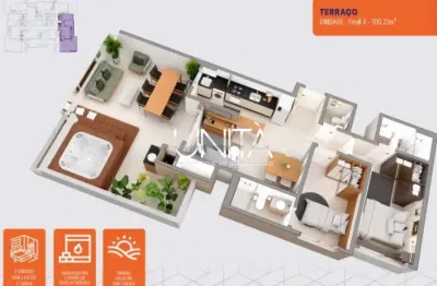 Apartamento com 2 quartos à venda na Rua das Biguás, 1, Pedra Branca, Palhoça